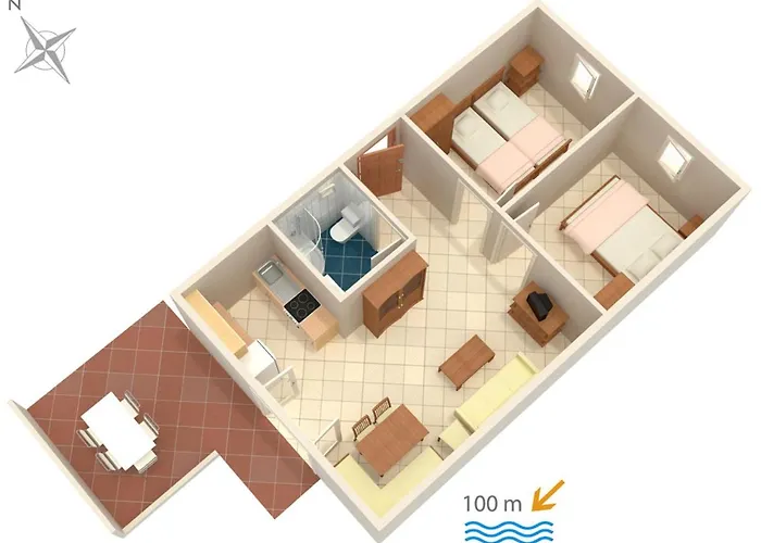 Apartman By The Sea Artatore, Losinj - 2509 Čunski